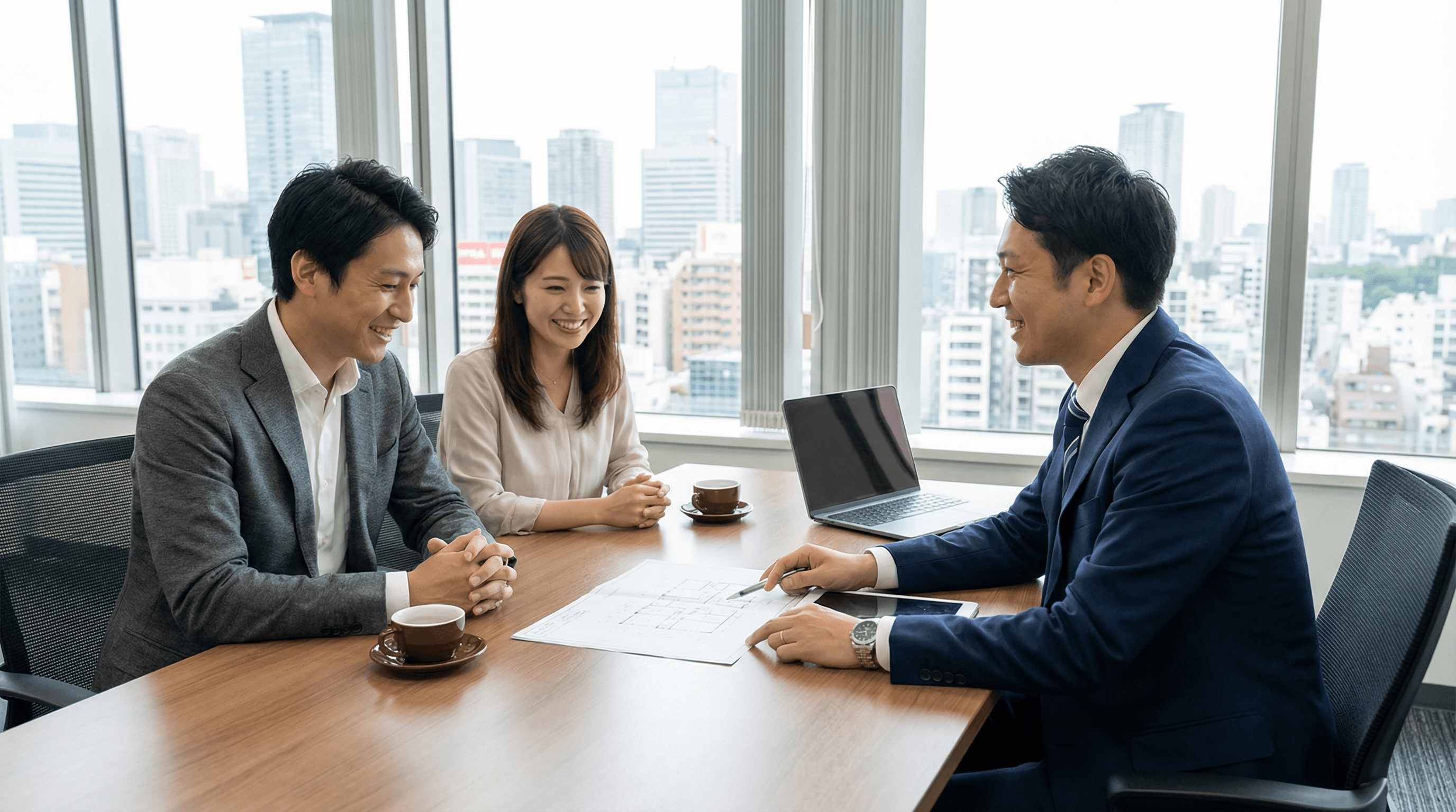 接客・打ち合わせ風景